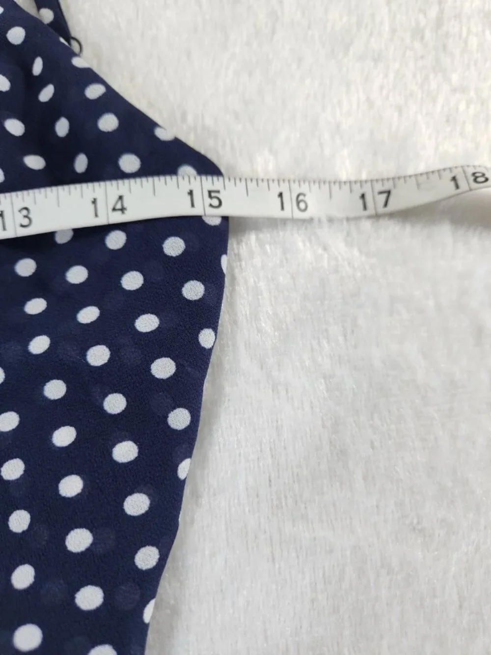 Michael Kors Jumpsuit Blue and White Polka Dot Tie Belt Spaghetti Strap - SZ S